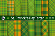 Set St. Patrick's Tartan Patterns