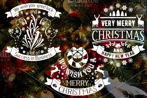 11 Best Christmas labels and badges in Logo Templates - product preview 2