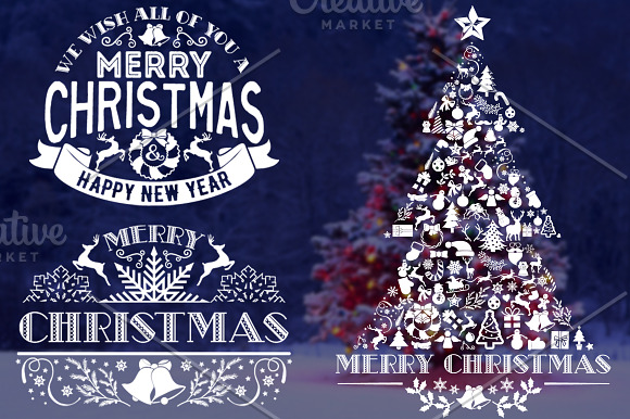 11 Best Christmas labels and badges in Logo Templates - product preview 3