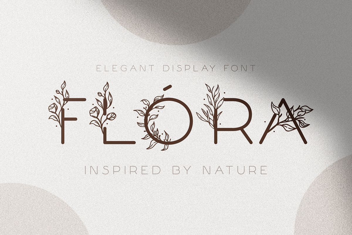 Flóra - A Delicate Floral Font in Display Fonts - product preview 8