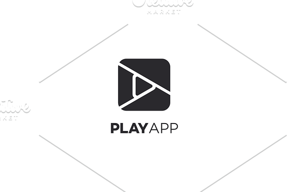 Play App Logo in Logo Templates - product preview 2