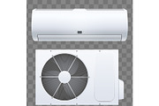 Split air conditioner house system