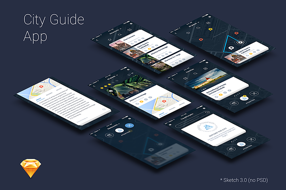 City guide/Travel - iOS App Template in Templates - product preview 1
