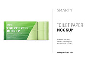 Toilet paper mockup (8 rolls)