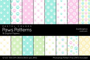 Paws Digital Papers Pastel