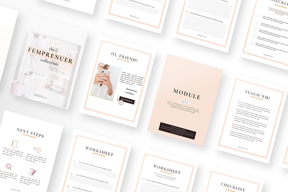 Femprenuer Canva Course Templates in Instagram Templates - product preview 3