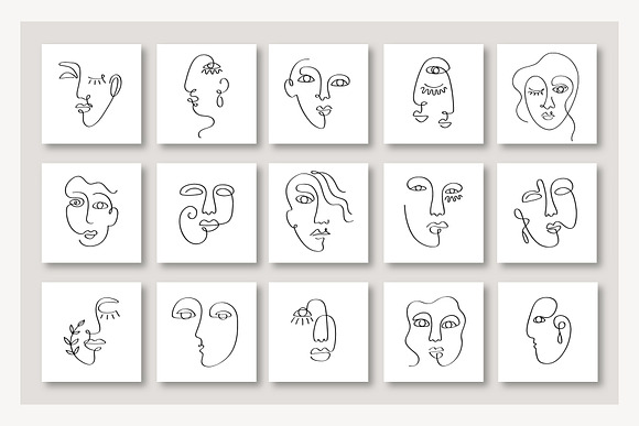 One Line Drawings. Faces & Patterns in Graphics - product preview 11
