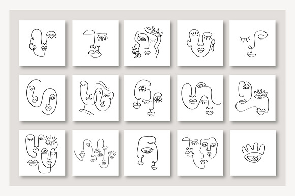 One Line Drawings. Faces & Patterns in Graphics - product preview 12