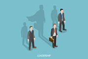 Leadership isometric concept