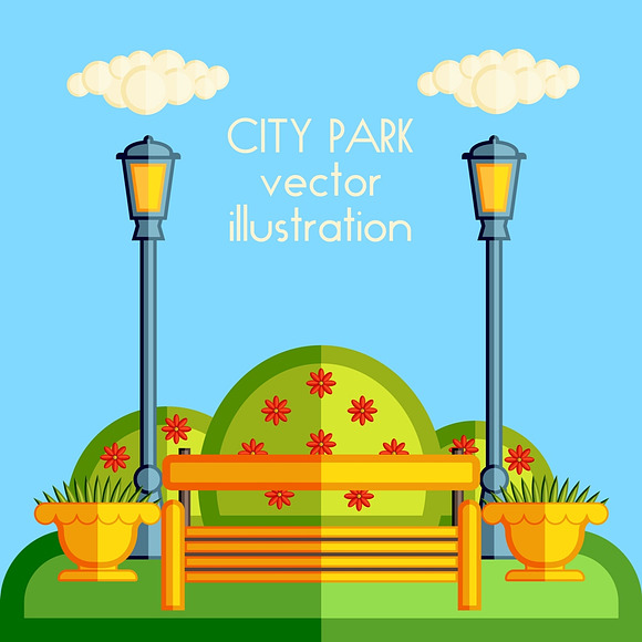 City park. in Illustrations - product preview 2