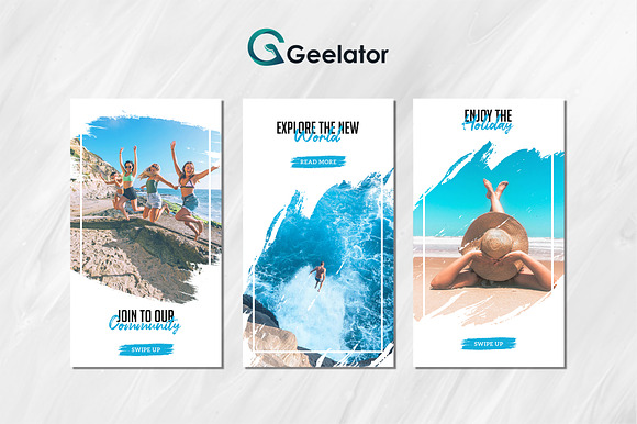 Beach Instagram Stories Template in Instagram Templates - product preview 3