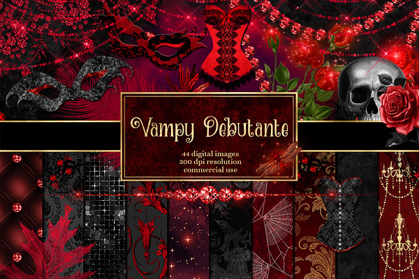 Vampy Debutante Clipart