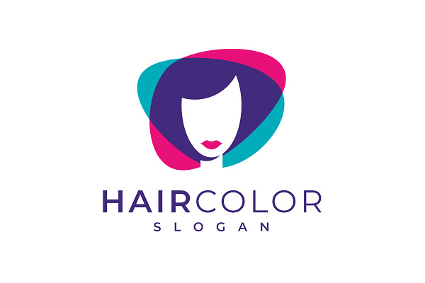 Hair Color Hairstyle Logo