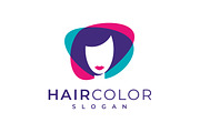 Hair Color Hairstyle Logo