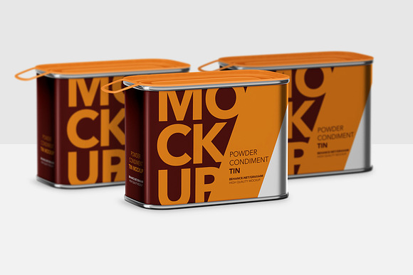 Tin Powder Mockup - Glossy Cover in Branding Mockups - product preview 3