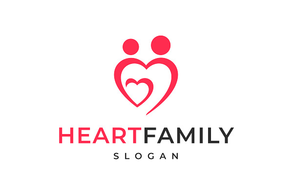 Heart Family Logo