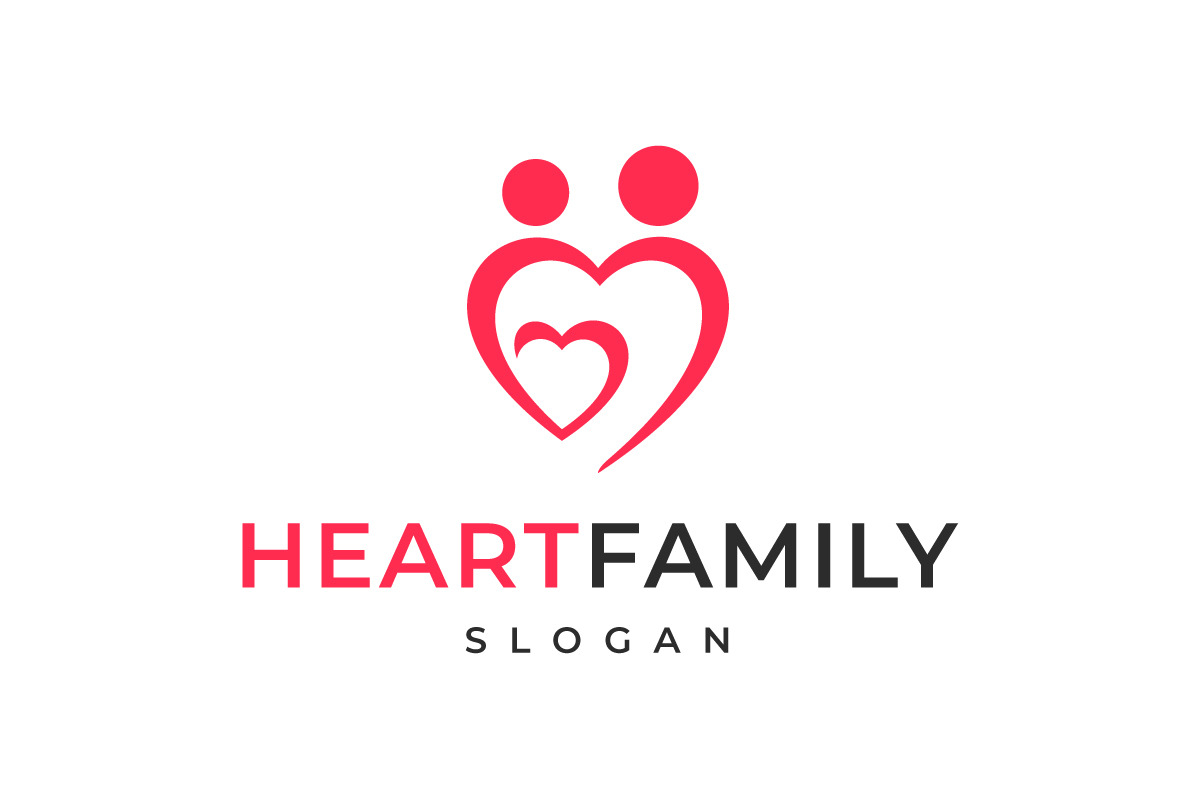 Heart Family Logo in Logo Templates - product preview 8