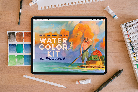 Watercolor Kit – Procreate Brushes in Add-Ons - product preview 13