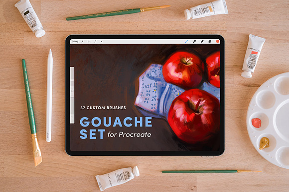 Gouache Set – Procreate Brushes in Add-Ons - product preview 16