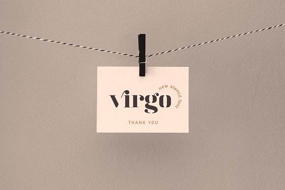 Virgo - New Serif Stencil Font in Serif Fonts - product preview 13