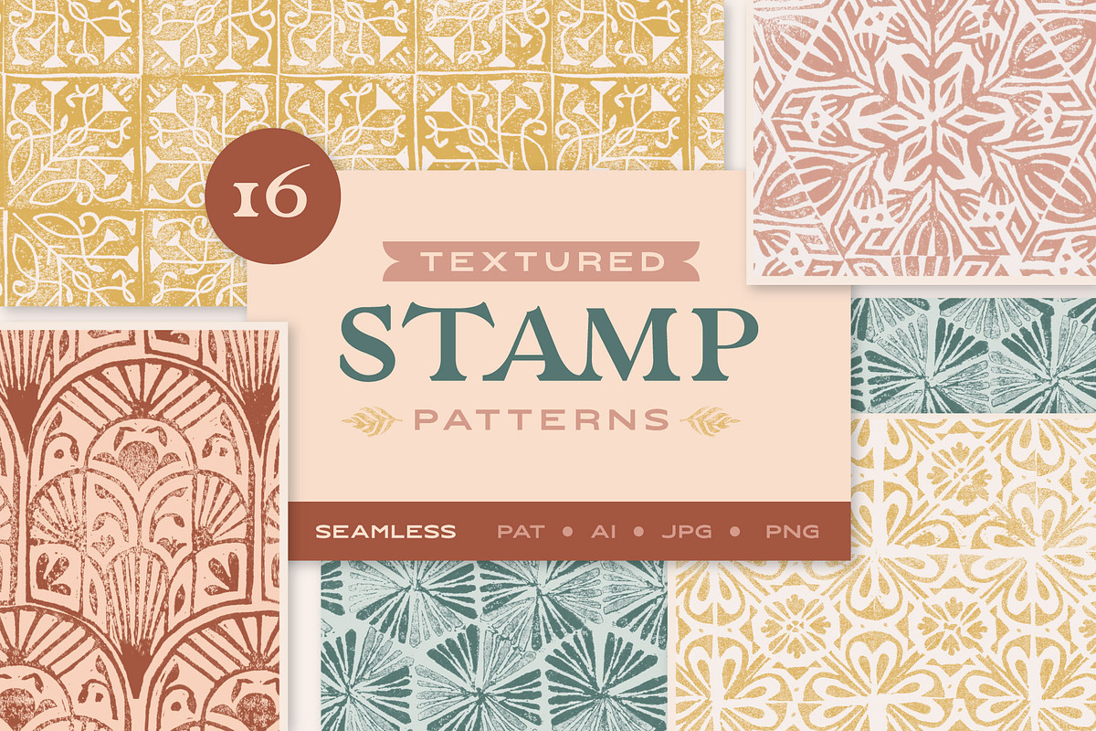 Textured Stamp Patterns in Patterns - product preview 8