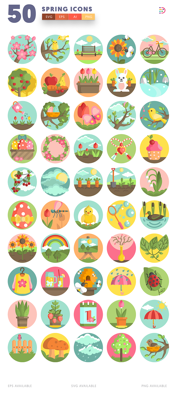 Spring Icons in Icons - product preview 1