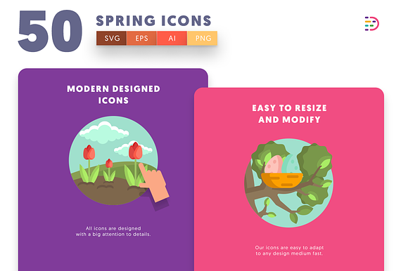 Spring Icons in Icons - product preview 2