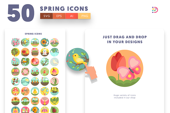 Spring Icons in Icons - product preview 3