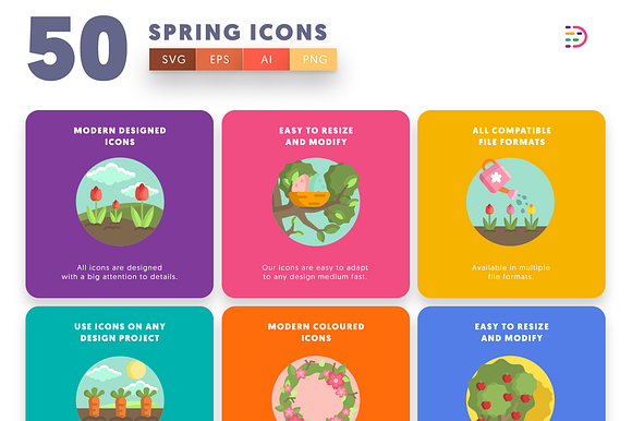 Spring Icons in Icons - product preview 4
