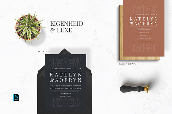 Modern Minimal Wedding Suite II in Wedding Templates - product preview 1