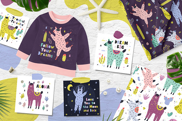 Oh Llama Graphic Pack in Illustrations - product preview 2
