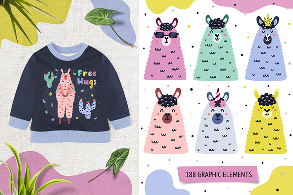Oh Llama Graphic Pack in Illustrations - product preview 4