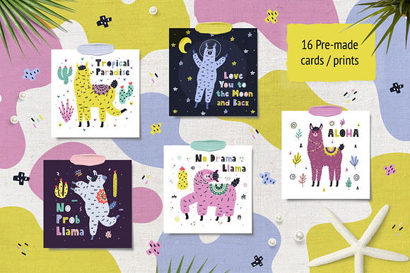 Oh Llama Graphic Pack in Illustrations - product preview 10