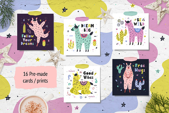 Oh Llama Graphic Pack in Illustrations - product preview 11