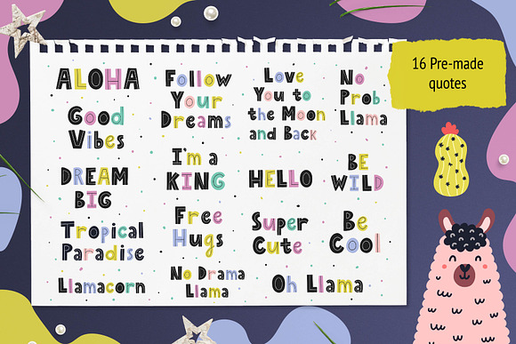 Oh Llama Graphic Pack in Illustrations - product preview 18