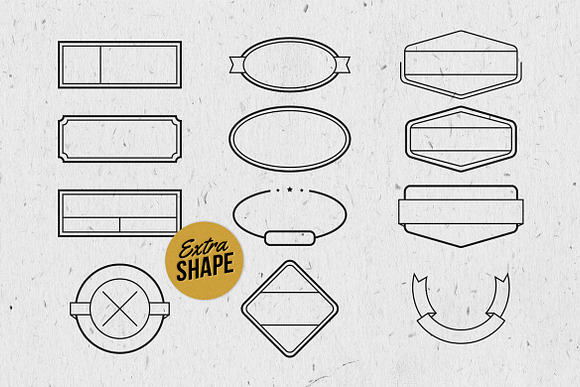 150 Badges + Extra Graphics Bundle in Logo Templates - product preview 7