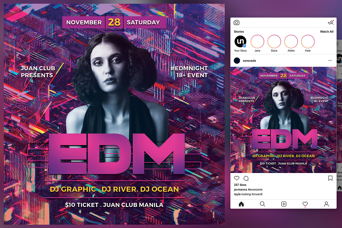 EDM Flyer in Flyer Templates - product preview 8