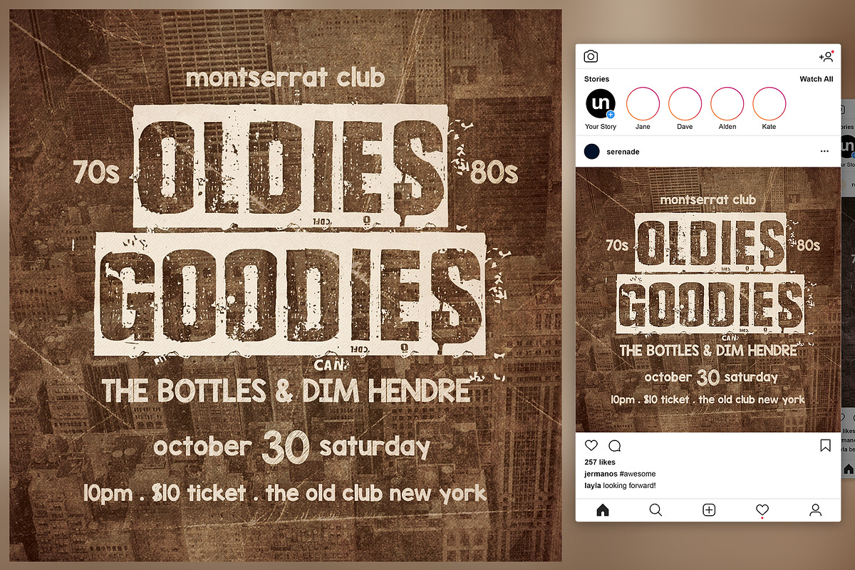 Oldies Goodies Flyer in Flyer Templates - product preview 8
