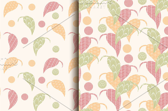6 Seamless Patterns, Hearts & Lines in Patterns - product preview 2