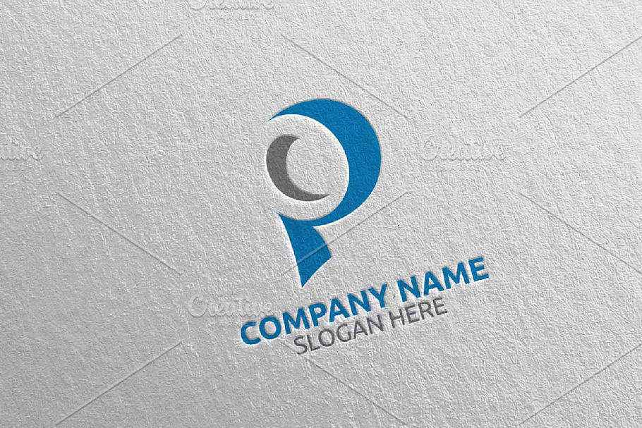 Letter P Logo Design 6 in Logo Templates - product preview 8
