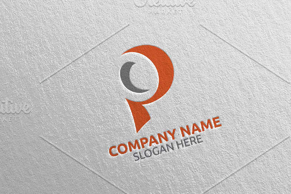 Letter P Logo Design 6 in Logo Templates - product preview 2
