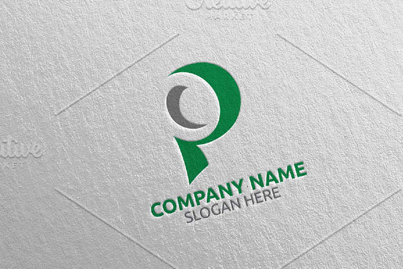 Letter P Logo Design 6 in Logo Templates - product preview 3