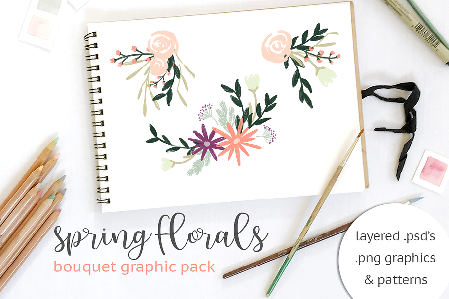 Ready for Spring Florals in Illustrations - product preview 8