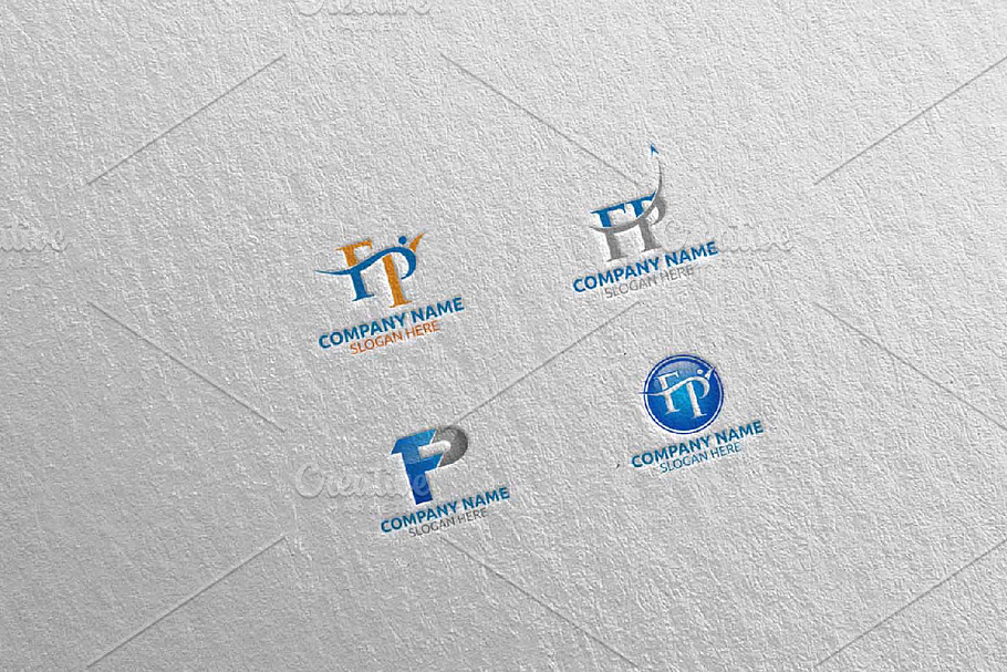 Letter F, P FP Logo Design 13
