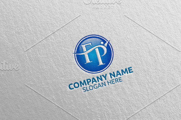 Letter F, P FP Logo Design 13 in Logo Templates - product preview 1