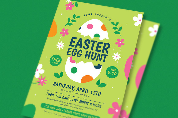 Easter Egg Hunt Event Flyer in Flyer Templates - product preview 1