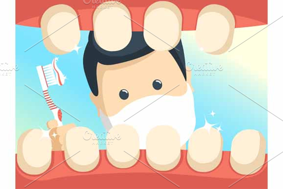 Patient with open throat in dentist in Graphics - product preview 8
