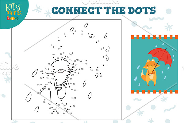 Connect the dots mini game vector