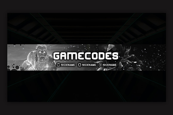 10 Gaming YouTube Banner Template in YouTube Templates - product preview 1