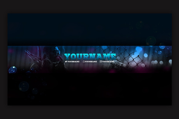 10 Gaming YouTube Banner Template in YouTube Templates - product preview 7